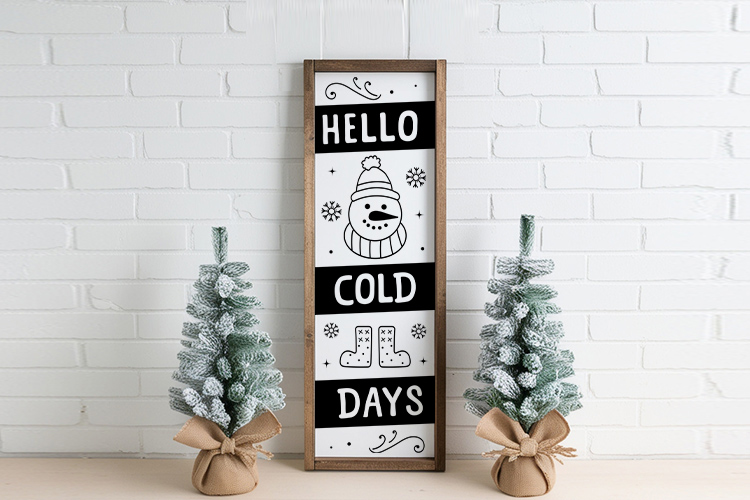 Hello Cold Days - Winter Porch Decor Sign SVG Image 2.jpg