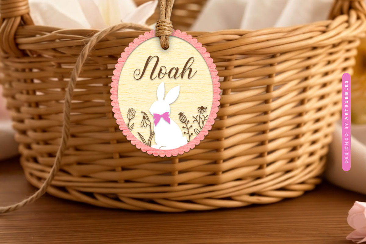 Custom Name Easter Bunny Basket Tag SVG Image.jpg