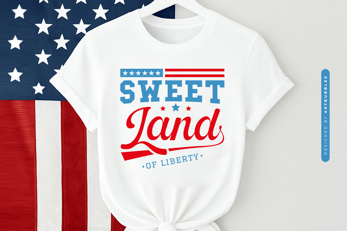 Sweet Land of Liberty - Cute 4th of July SVG Shirt Mockup Image.jpg