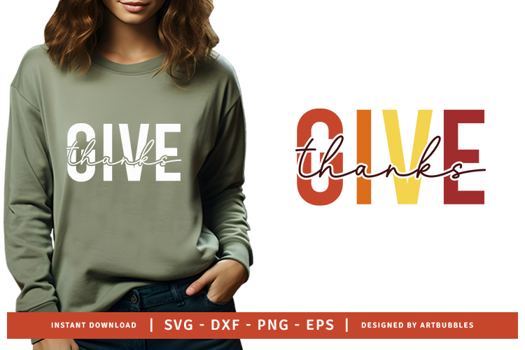 Give Thanks - Cricut Thanksgiving SVG