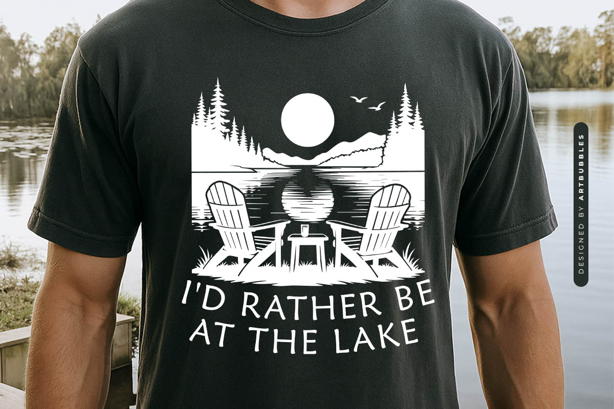 I'd Rather Be at the Lake SVG Design Tshirt Mockup Image.jpg