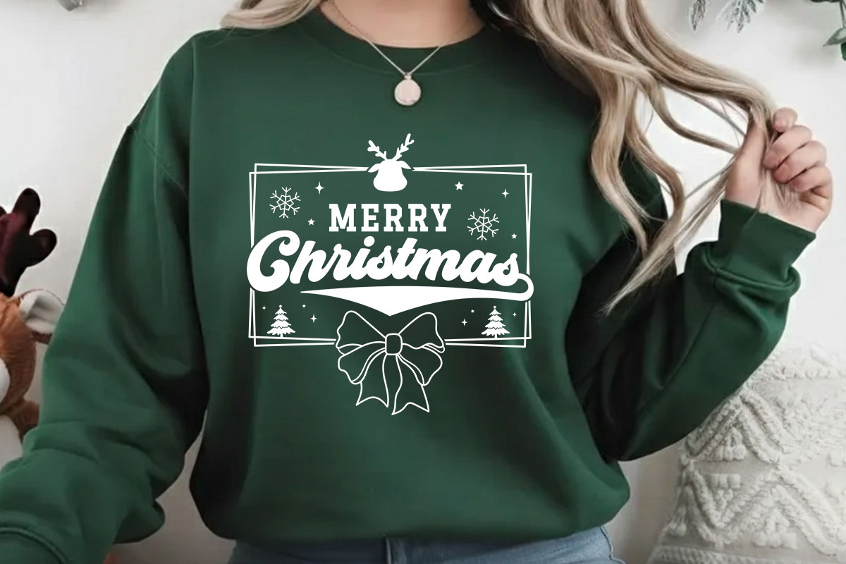 Coquette Merry Christmas SVG Vector Sweatshirt Mockup image.jpg