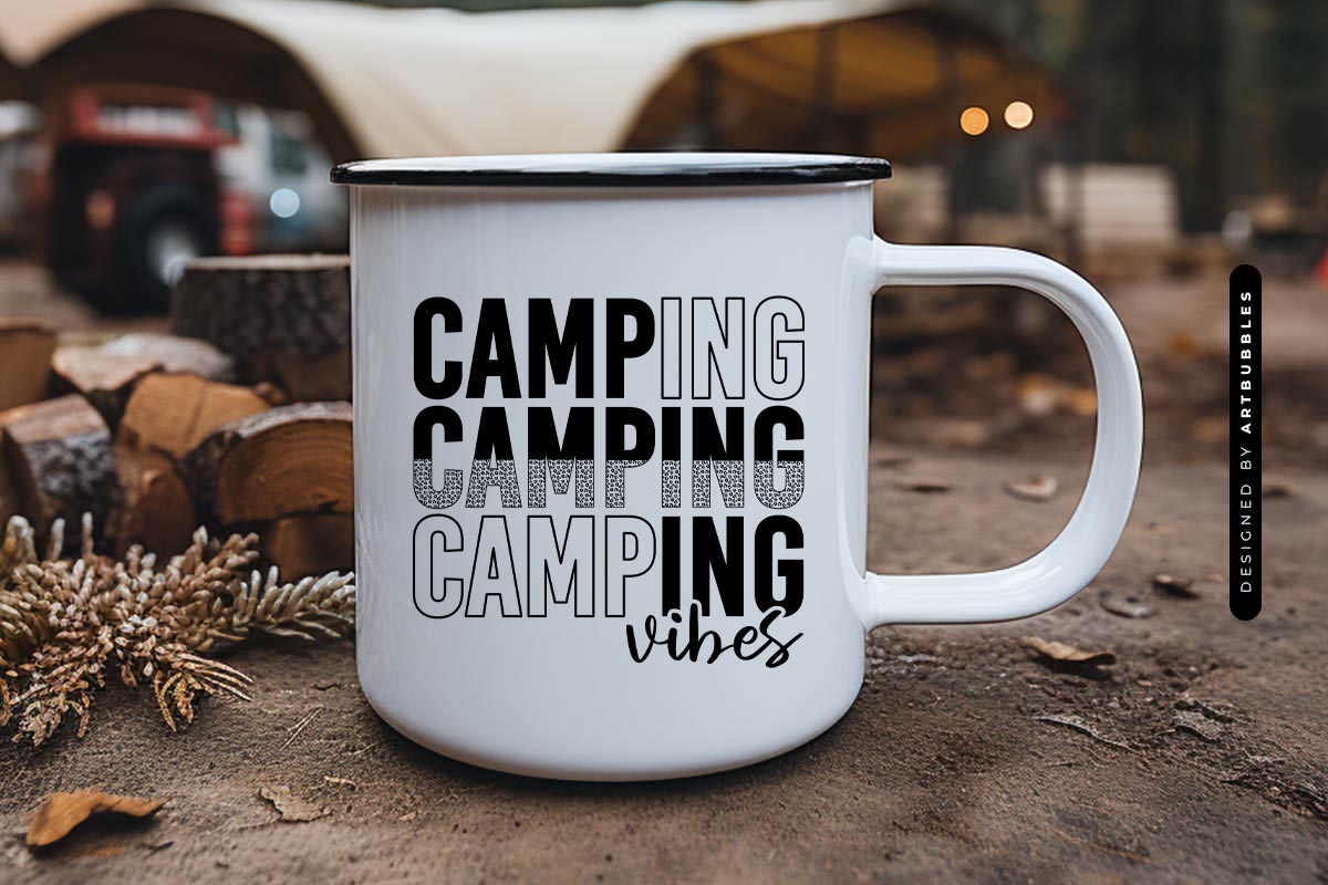Camping Vibes SVG File for Cricut Mug Mockup Image.jpg