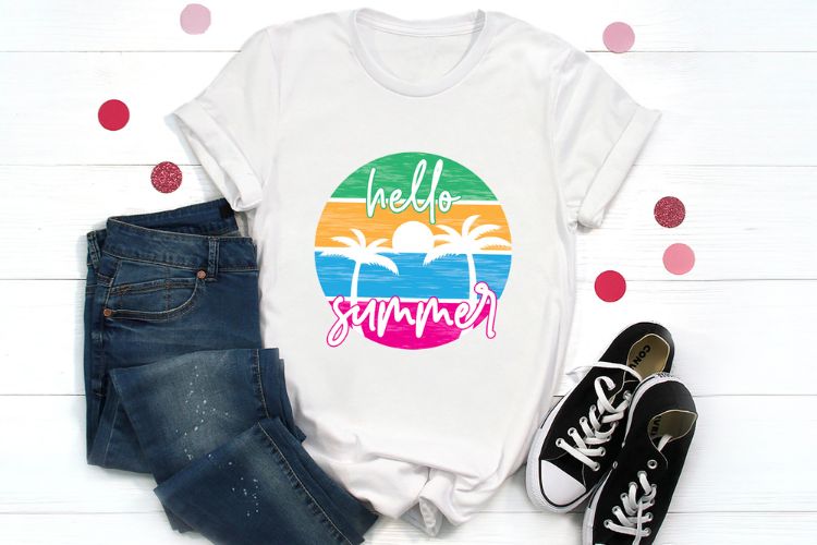 Hello Summer Sublimation PNG Design Tshirt Mockup Image.jpg