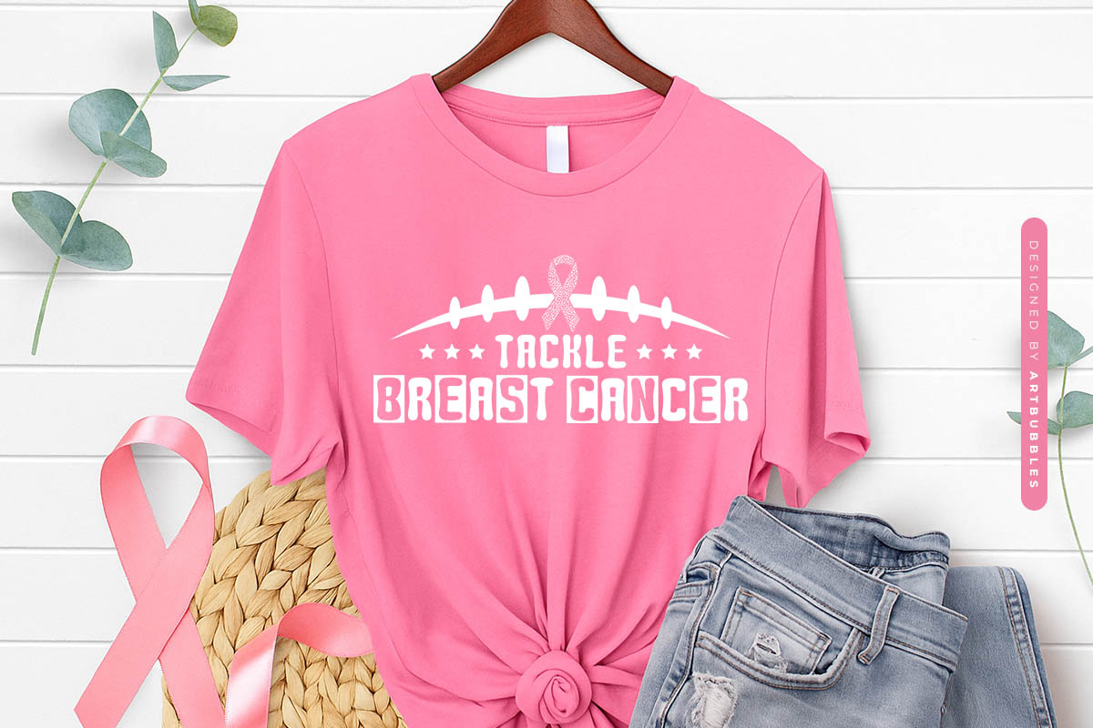 Retro Tackle Breast Cancer SVG Cut File Shirt Mockup Image.jpg