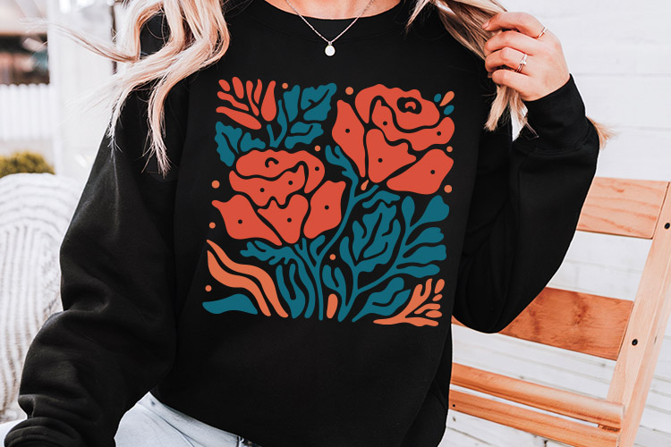 Abstract Poppy Flower SVG Design Sweatshirt Mockup image.jpg