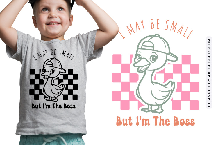 I May Be Small But I'm The Boss - Baby SVG File