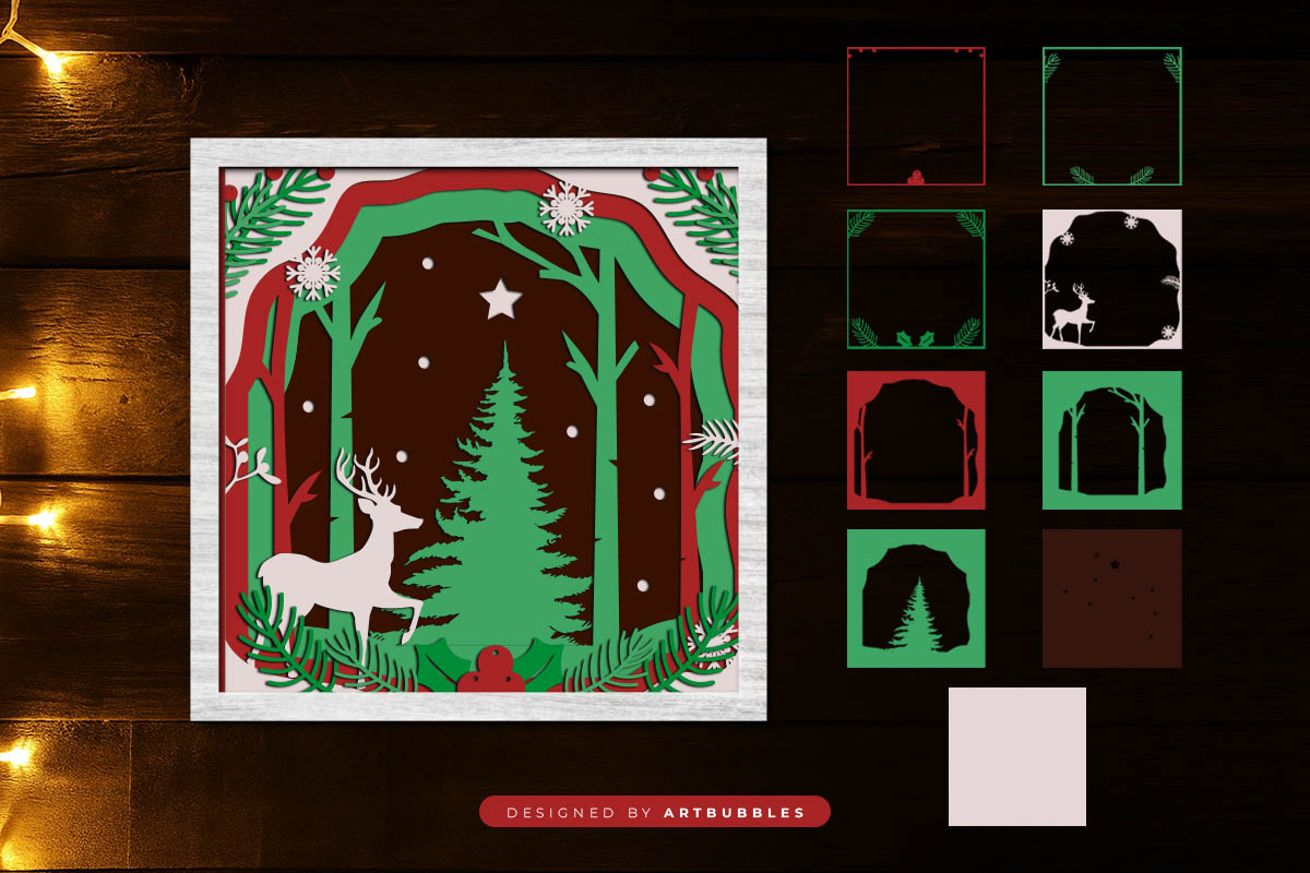 Christmas Tree Layered Shadow Box SVG Image 2.jpg