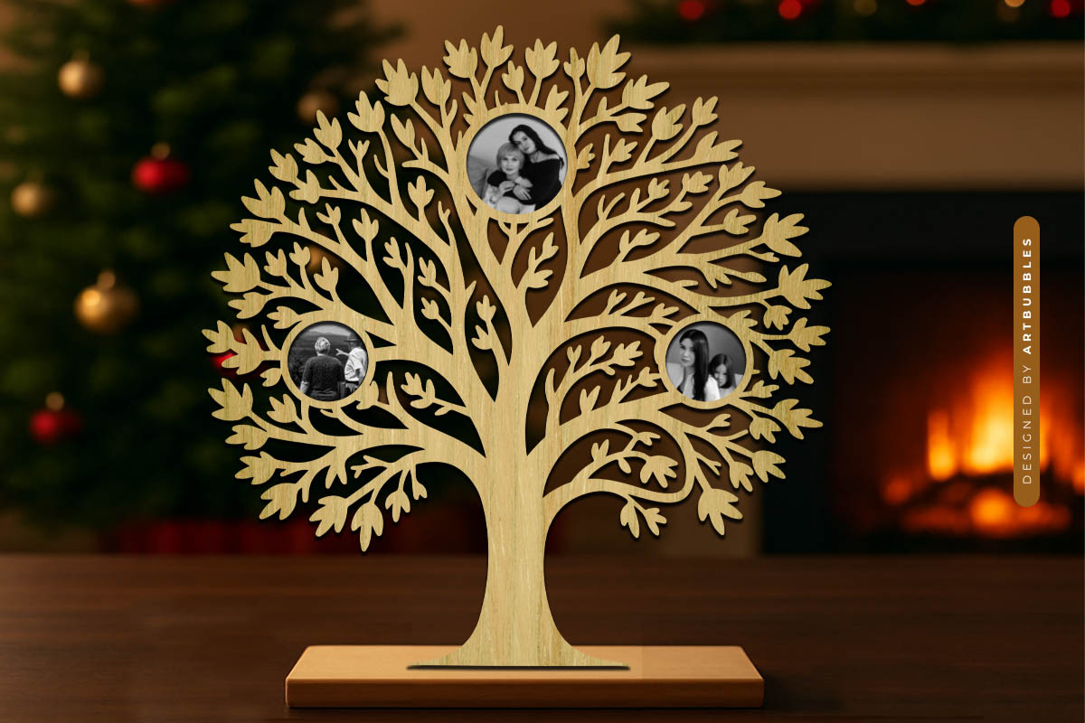 Family Tree Photo Frame Laser Cut SVG Image.jpg