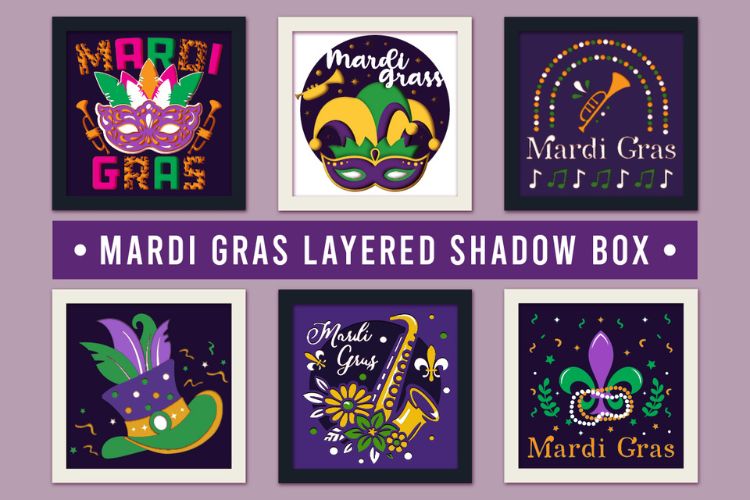 Mardi Gras 3D Shadow Box SVG Bundle Image.jpg