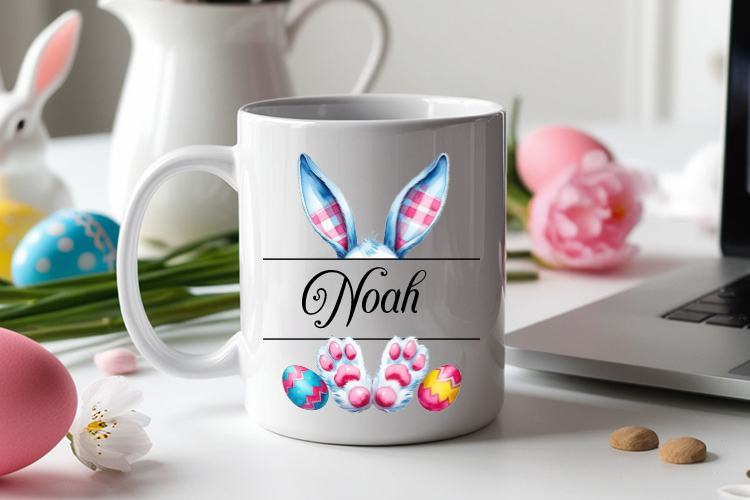 Split Easter Bunny Monogram Sublimation Clipart Mug Mockup Image.jpg