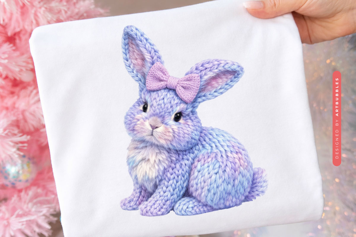 Faux Embroidery Bunny Easter PNG Tote Mockup Image.jpg