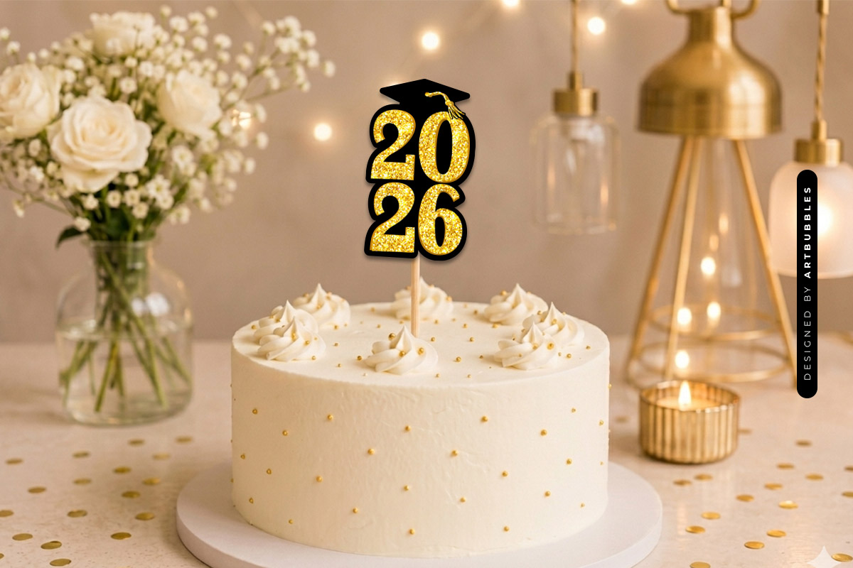 2026 Graduation Cake Topper SVG Image.jpg