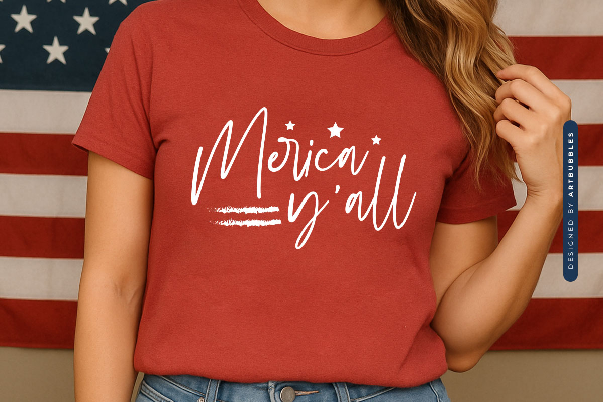 Merica Y'all - 4th of July Shirt SVG Tshirt Mockup Image.jpg