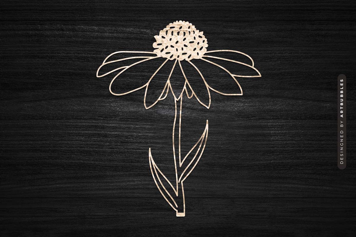 Echinacea Laser Cut Wildflower SVG Image 3.jpg