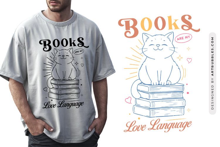 Books Are My Love Language - Reading SVG