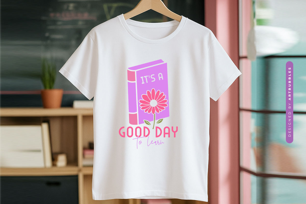 It's a Good Day to Learn - Floral Teacher SVG Tshirt Mockup Image.jpg