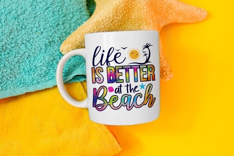 Life is Better at the Beach - Summer PNG Mug Mockup Image.jpg