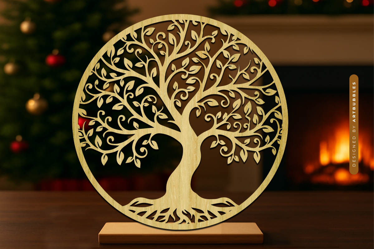 Tree Of Life SVG Bundle - Laser Cut Files Image 3.jpg