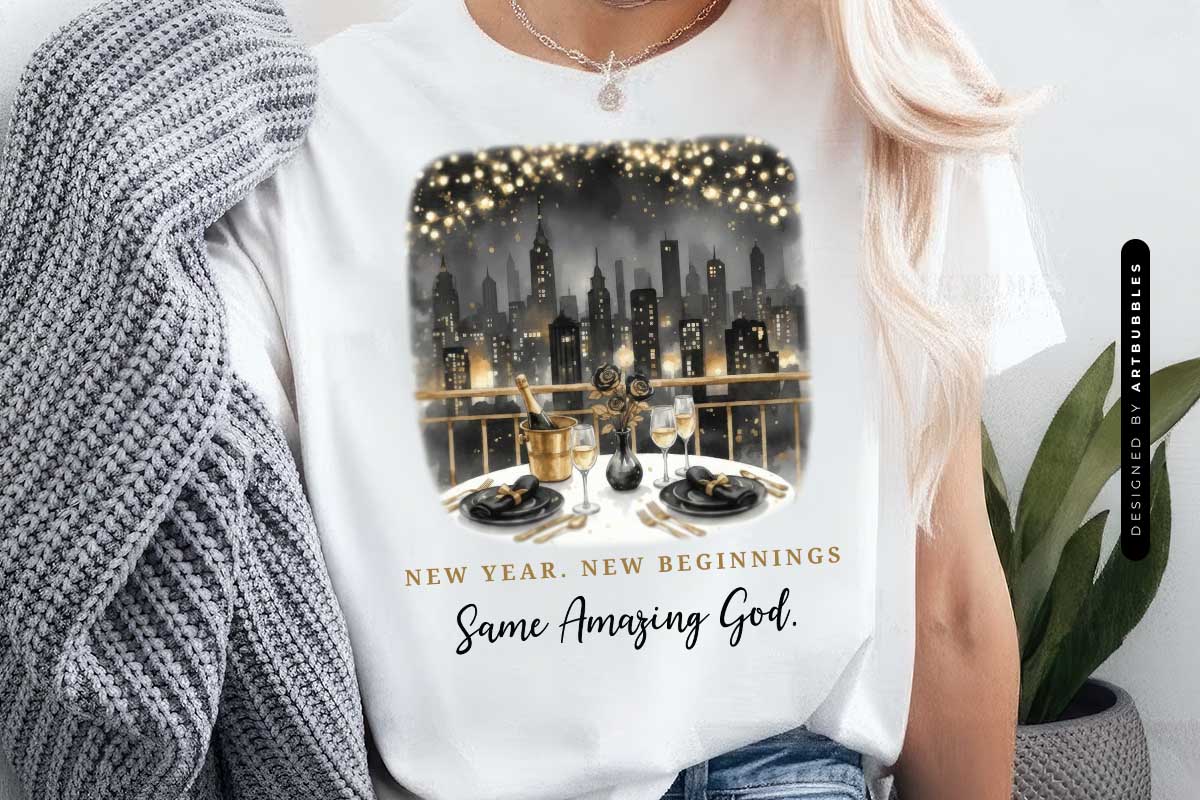 New Year New Beginnings Same Amazing God Sublimation Tshirt Mockup image.jpg