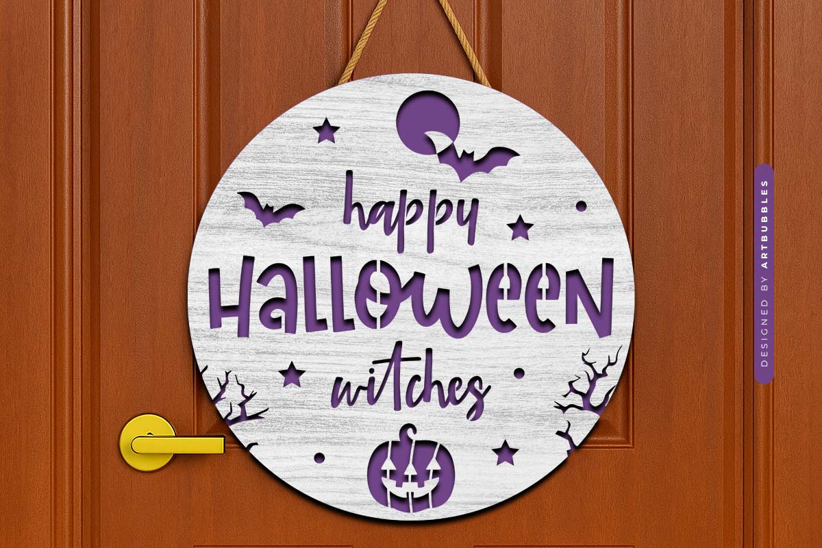 Happy Halloween Witch Door Hanger SVG Image 3.jpg