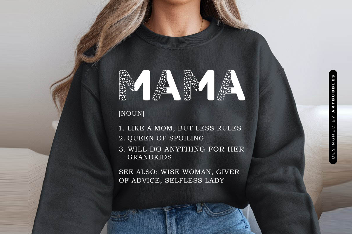 Mama Definition - Mothers Day SVG Cut File Tshirt Mockup Image.jpg