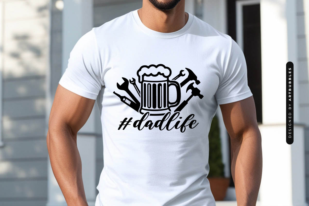 Dad Life - Father's Day SVG Cut File Tshirt Mockup Image.jpg