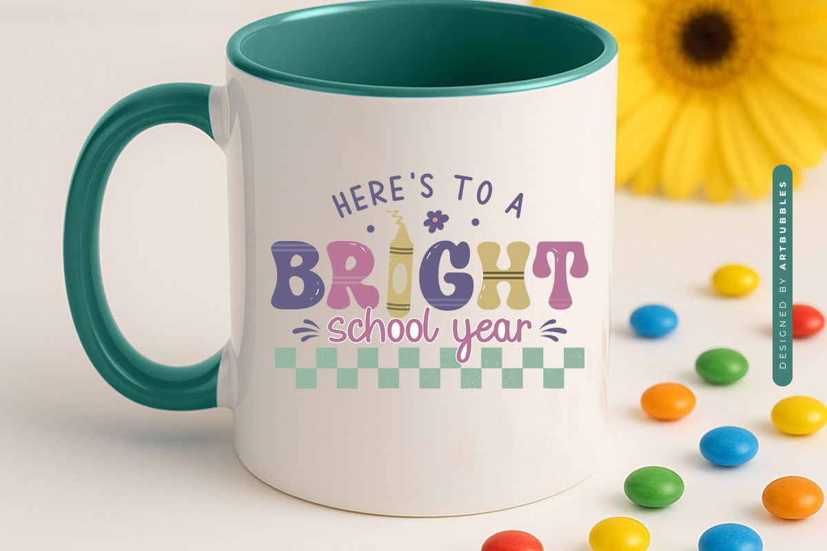 Here's to a Bright School Year - Retro Back to School PNG Mug Mockup Image.jpg