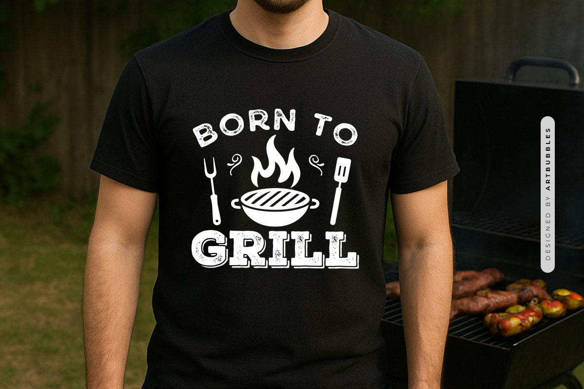 Born to Grill SVG Design Tshirt Mockup Image.jpg