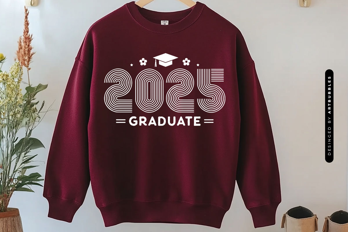 2025 Graduate - Funny Graduation SVG Tshirt Mockup Image.jpg