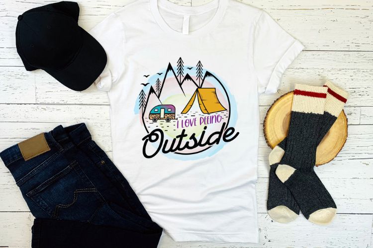 I Love Peeing Outside - Camping Adventure PNG Shirt Mockup Image.jpg