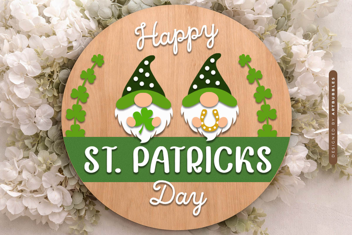Happy St Patrick's Day Gnome Door Hanger SVG Image 2.jpg