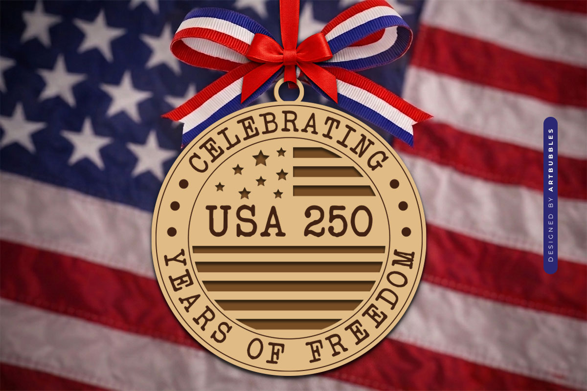 USA 250 Years of Freedom Sign SVG Design Image 2.jpg