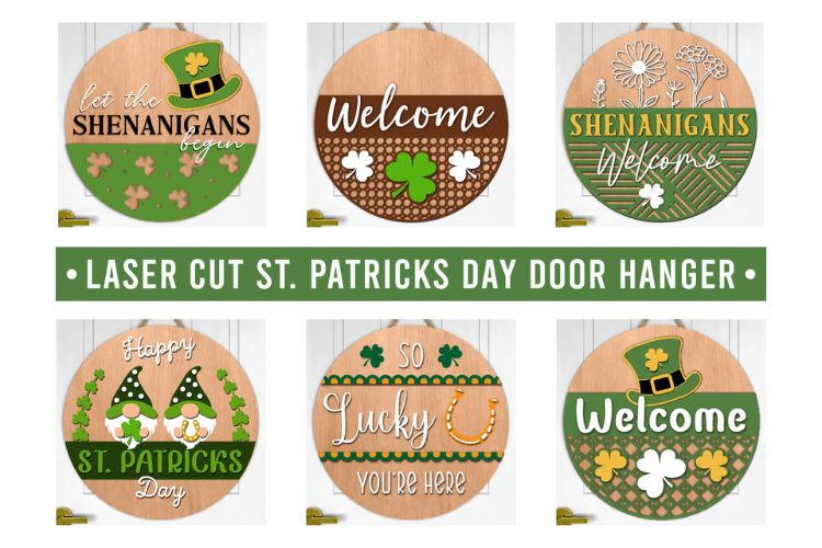 St Patrick's Day Door Hanger SVG Bundle
