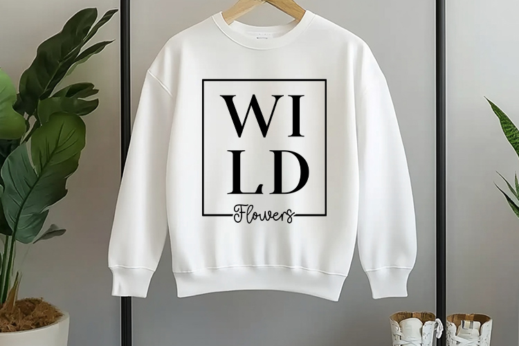 Creative Wildflowers Quote SVG Cut File Tshirt Mockup Image.jpg