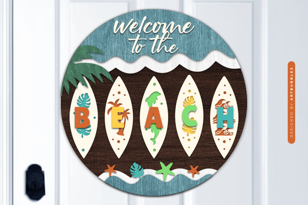 Laser Cut Layered Round Beach Sign SVG Image 2.jpg