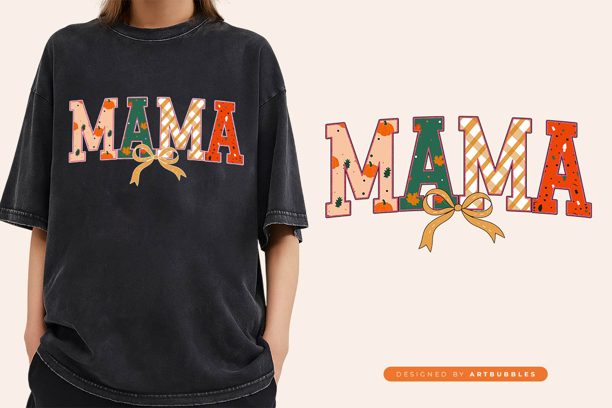 Coquette Mama - Preppy Fall PNG Sublimation