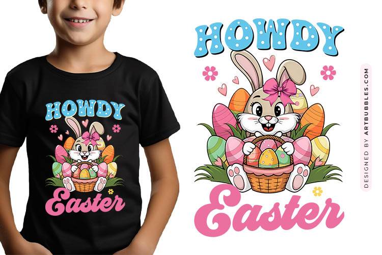 Howdy Easter Coquette Bunny Sublimation PNG Image.jpg