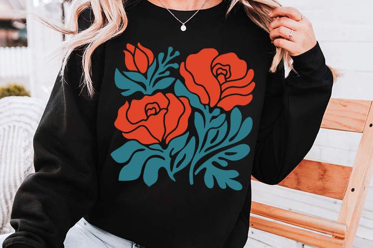 Abstract Rose Flower Art SVG Cut File Sweatshirt Mockup image.jpg