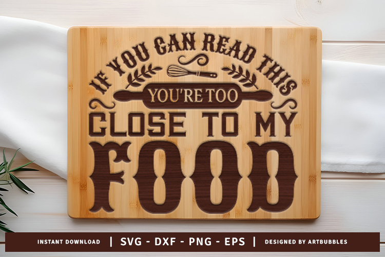 If You can Read This - Kitchen Cutting Board SVG