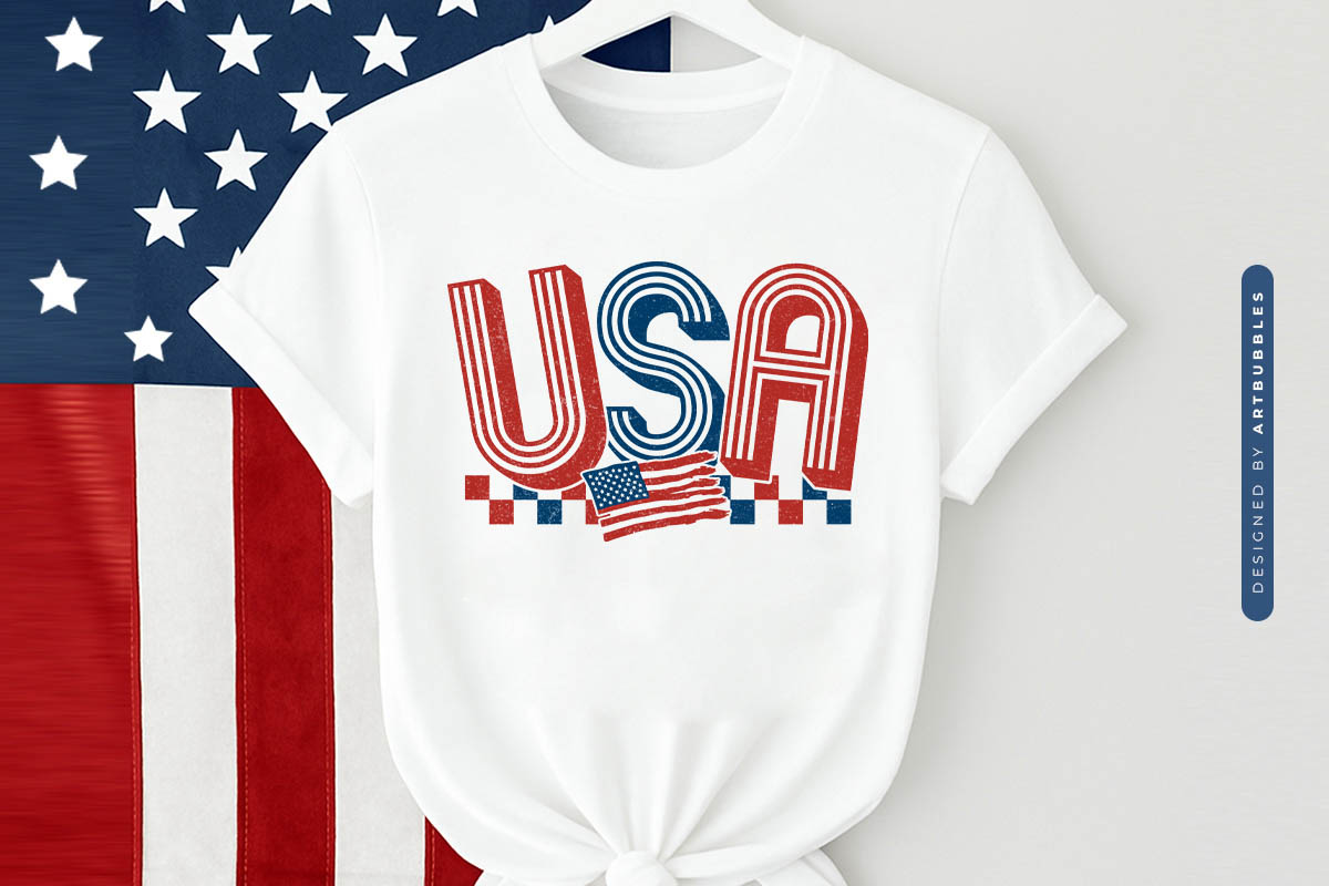 USA - Fourth of July PNG Sublimation Tshirt Mockup Image.jpg