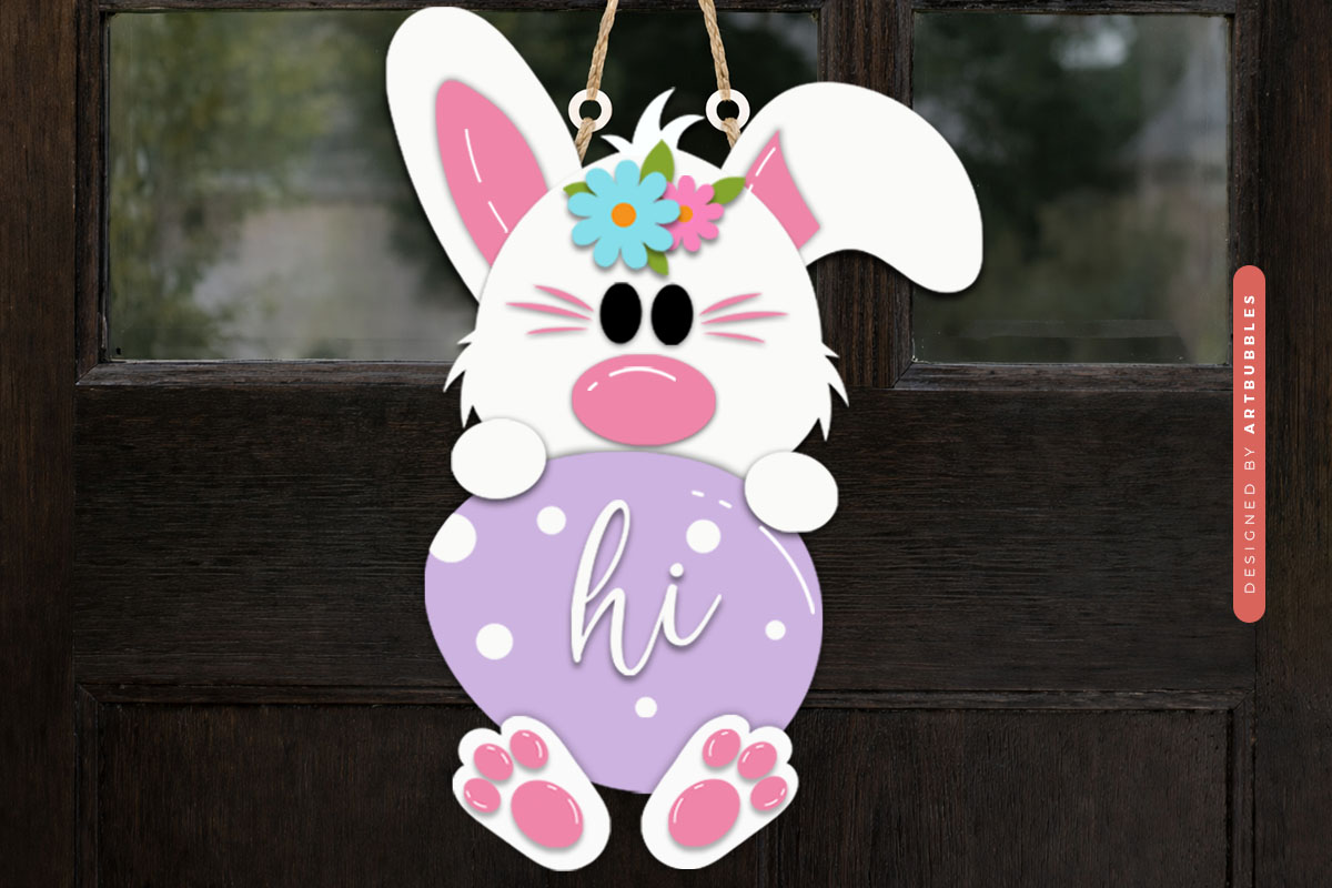 Layered Easter Bunny & Egg Door Hanger SVG Image.jpg