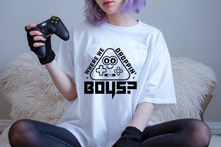 Where We Droppin' Boys - Funny Gaming SVG T-shirt Mockup Image.jpg