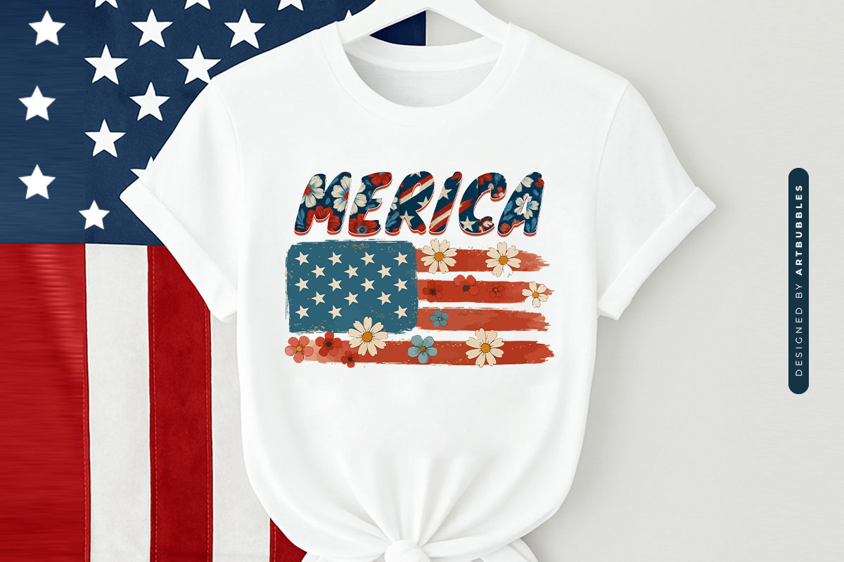 Merica - 4th of July Sublimation Design Tshirt Mockup Image.jpg