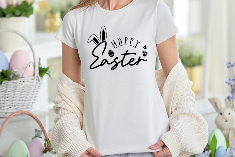 Happy Easter SVG File Shirt Mockup Image.jpg