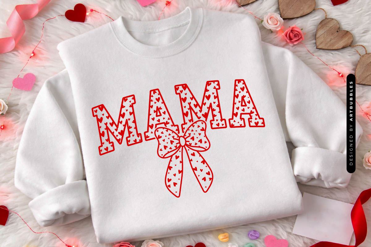 Coquette Mama Valentine's Day SVG Tshirt Mockup image.jpg