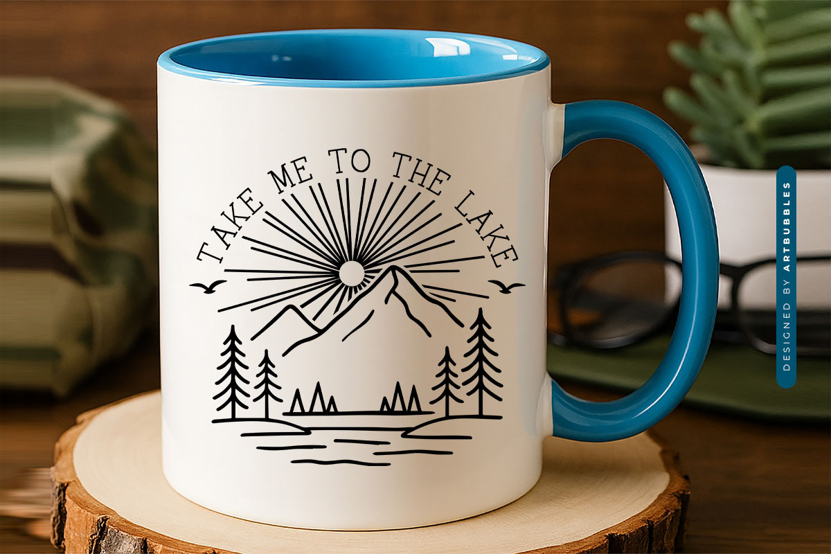Take Me to the Lake SVG File Mug Mockup Image.jpg