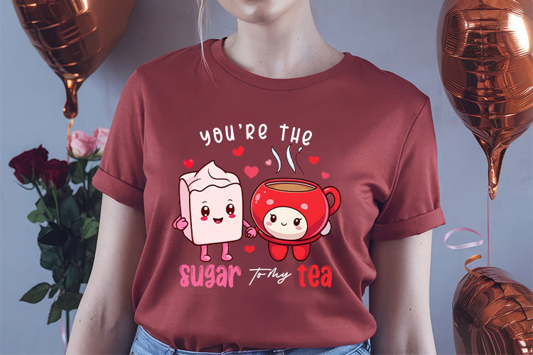 Funny Food Valentine's Day PNG Sublimation Shirt Mockup Image.jpg