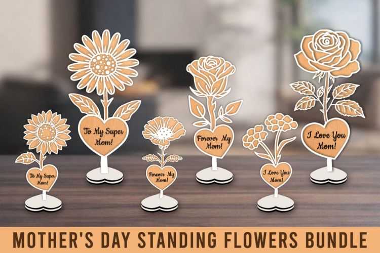 Personalized Mothers Day Stand Flowers SVG Bundle Image.jpg