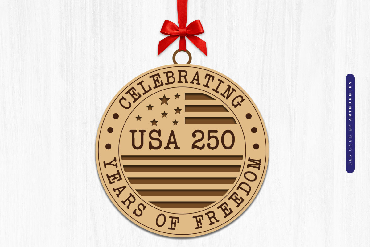 USA 250 Years of Freedom Sign SVG Design